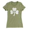 0% Irish Women's T-Shirt Light Olive | Funny Shirt from Famous In Real Life