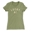 Lucky AF Women's T-Shirt Light Olive | Funny Shirt from Famous In Real Life