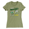 Pussy Magnet Women's T-Shirt Light Olive | Funny Shirt from Famous In Real Life