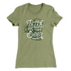 Irish I Had a Beer Women's T-Shirt Light Olive | Funny Shirt from Famous In Real Life