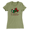 Dick In A Box Women's T-Shirt Light Olive | Funny Shirt from Famous In Real Life