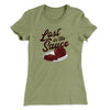 Lost In The Sauce Funny Thanksgiving Women's T-Shirt Light Olive | Funny Shirt from Famous In Real Life