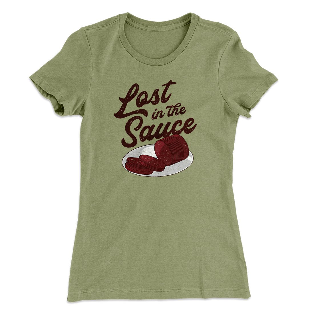 Lost In The Sauce Funny Thanksgiving Women's T-Shirt | Funny Shirt from Famous In Real Life