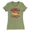 Abe Froman: Sausage King of Chicago Women's T-Shirt Light Olive | Funny Shirt from Famous In Real Life