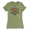 Panucci's Pizza Women's T-Shirt Light Olive | Funny Shirt from Famous In Real Life