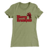 Merry Krampus Women's T-Shirt Light Olive | Funny Shirt from Famous In Real Life