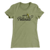 Let's Pollinate Women's T-Shirt Light Olive | Funny Shirt from Famous In Real Life