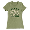 Benny the Jet Rodriguez Women's T-Shirt Light Olive | Funny Shirt from Famous In Real Life