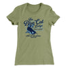 Blue Cat Lodge Women's T-Shirt Light Olive | Funny Shirt from Famous In Real Life