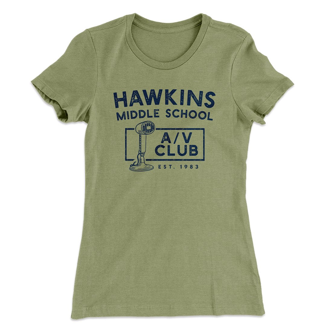 Hawkins Middle School A/V Club Women's T-Shirt | Funny Shirt from Famous In Real Life