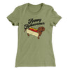 Happy Hallowiener Women's T-Shirt Light Olive | Funny Shirt from Famous In Real Life