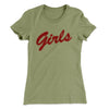 Girls Team Women's T-Shirt Light Olive | Funny Shirt from Famous In Real Life