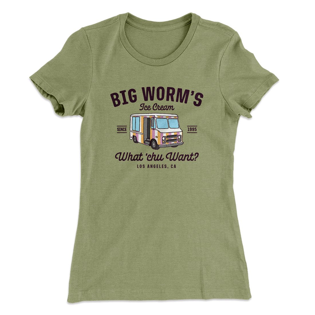 Big Worm's Ice Cream Women's T-Shirt | Funny Shirt from Famous In Real Life