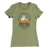 Peltzer Inventions Women's T-Shirt Light Olive | Funny Shirt from Famous In Real Life