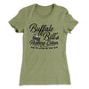 Buffalo Bill's Rubbing Lotion Women's T-Shirt Light Olive | Funny Shirt from Famous In Real Life