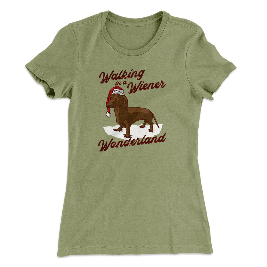 Walking In A Wiener Wonderland Women's T-Shirt | Funny Shirt from Famous In Real Life