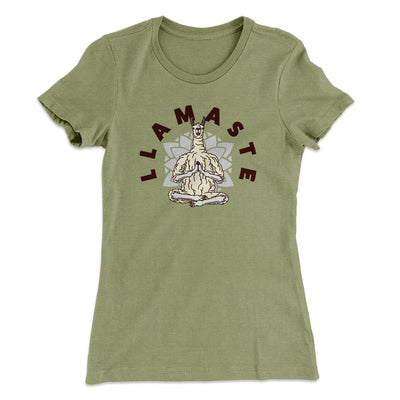 Llamaste Funny Women's T-Shirt Light Olive | Funny Shirt from Famous In Real Life