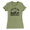 I Bless The Rains Down In Africa Women's T-Shirt Light Olive | Funny Shirt from Famous In Real Life