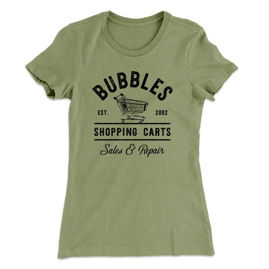 Bubbles Shopping Carts Women's T-Shirt | Funny Shirt from Famous In Real Life
