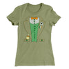 Irish Leprechaun Suit Women's T-Shirt Light Olive | Funny Shirt from Famous In Real Life