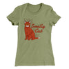 Smelly Cat Women's T-Shirt Light Olive | Funny Shirt from Famous In Real Life