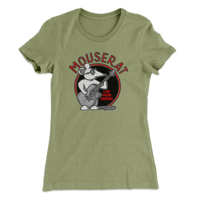 Mouse Rat Women's T-Shirt Light Olive | Funny Shirt from Famous In Real Life