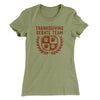 Thanksgiving Debate Team Funny Thanksgiving Women's T-Shirt Light Olive | Funny Shirt from Famous In Real Life