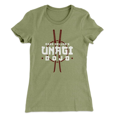 Unagi Dojo Women's T-Shirt Light Olive | Funny Shirt from Famous In Real Life