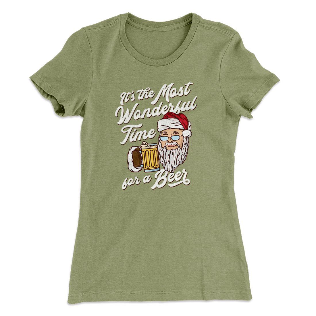 It's The Most Wonderful Time For A Beer Women's T-Shirt | Funny Shirt from Famous In Real Life