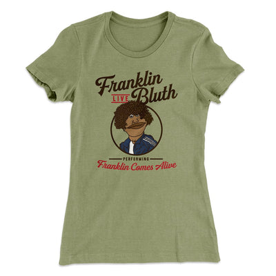 Franklin Bluth Women's T-Shirt Light Olive | Funny Shirt from Famous In Real Life