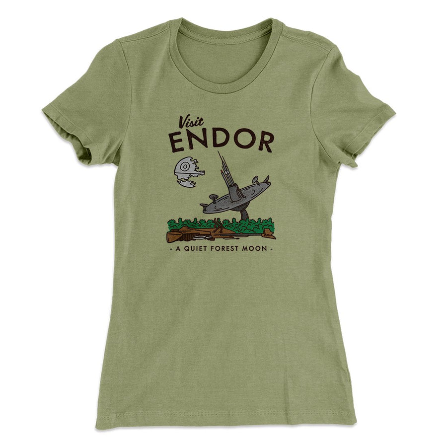 Visit Endor Women's T-Shirt | Funny Shirt from Famous In Real Life