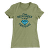 Under a Lot of Pressure Women's T-Shirt Light Olive | Funny Shirt from Famous In Real Life