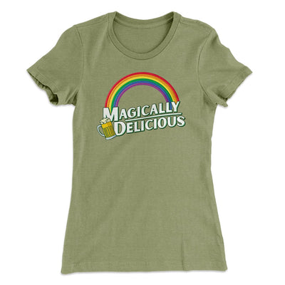 Magically Delicious Women's T-Shirt Light Olive | Funny Shirt from Famous In Real Life
