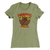 Carbivore Funny Women's T-Shirt Light Olive | Funny Shirt from Famous In Real Life