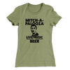 Mitch-A-Palooza Women's T-Shirt Light Olive | Funny Shirt from Famous In Real Life