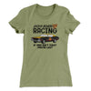 Ricky Bobby Racing Women's T-Shirt Light Olive | Funny Shirt from Famous In Real Life