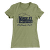 Vandelay Industries Women's T-Shirt Light Olive | Funny Shirt from Famous In Real Life