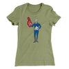 George Washington #1 Women's T-Shirt Light Olive | Funny Shirt from Famous In Real Life