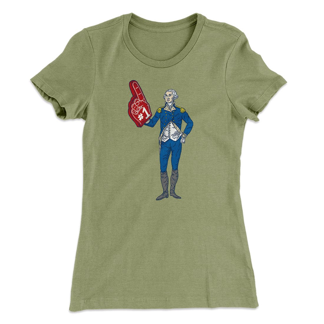 George Washington #1 Women's T-Shirt | Funny Shirt from Famous In Real Life