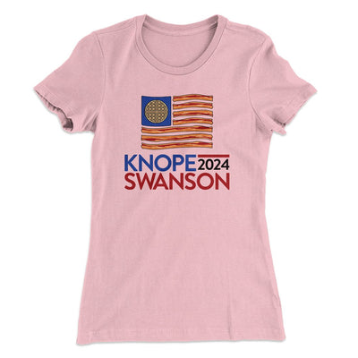 Knope Swanson 2024 Women's T-Shirt Light Pink | Funny Shirt from Famous In Real Life