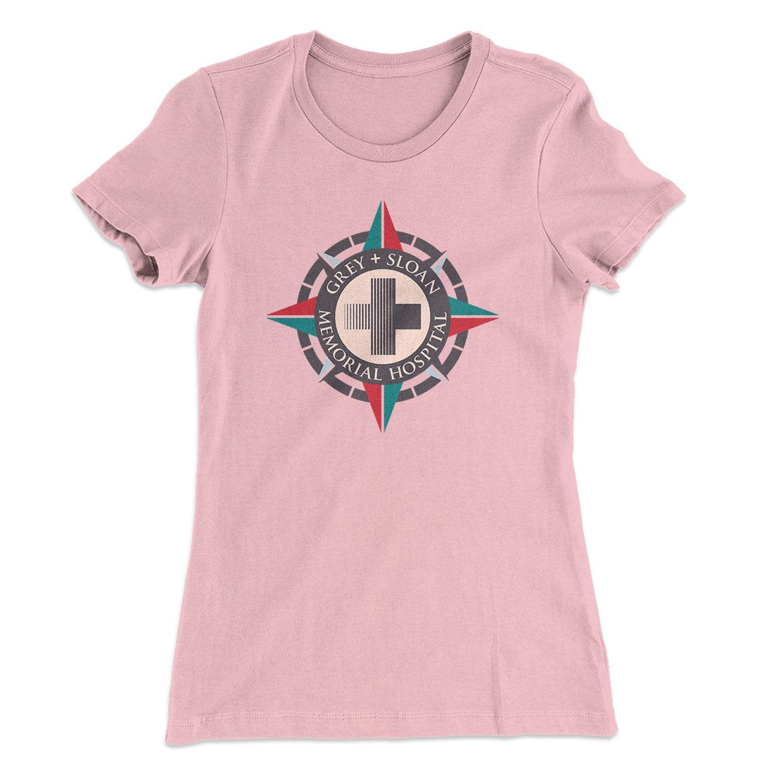 Grey-Sloan Hospital Women's T-Shirt Light Pink | Funny Shirt from Famous In Real Life