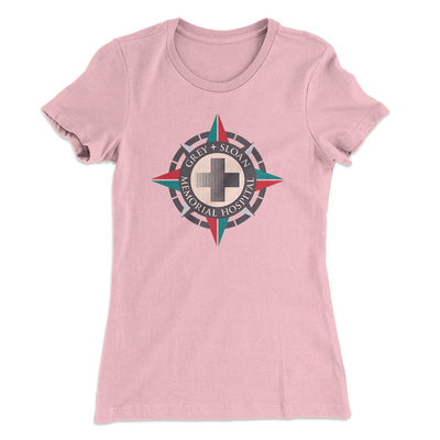 Grey-Sloan Hospital Women's T-Shirt Light Pink | Funny Shirt from Famous In Real Life