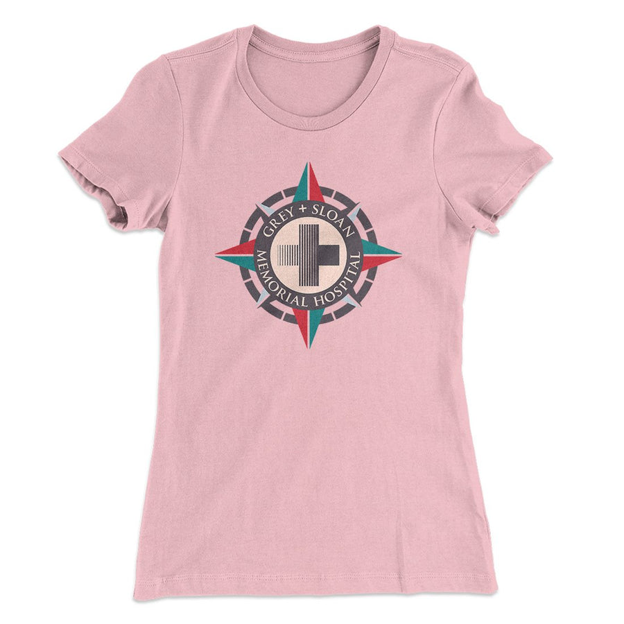 Grey-Sloan Hospital Women's T-Shirt Light Pink | Funny Shirt from Famous In Real Life