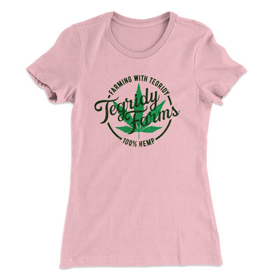 Tegridy Farms Women's T-Shirt Light Pink | Funny Shirt from Famous In Real Life