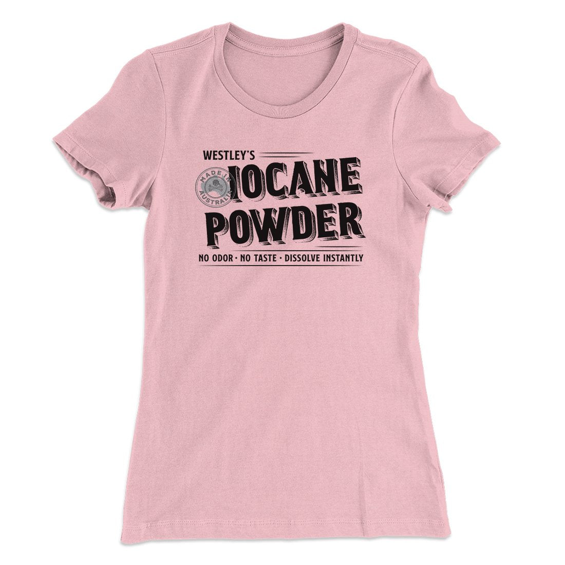 Iocane Powder Women's T-Shirt Light Pink | Funny Shirt from Famous In Real Life