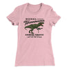 Sexual Tyrannosaurus Chewing Tobacco Women's T-Shirt Light Pink | Funny Shirt from Famous In Real Life