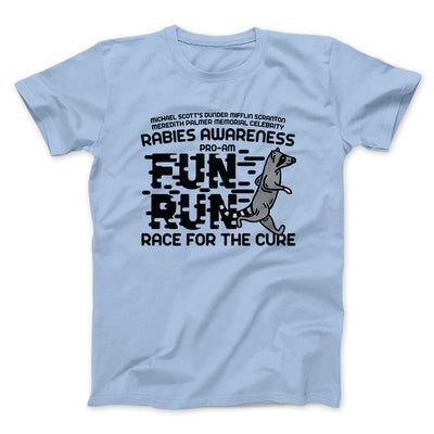 Rabies Awareness Fun Run Men/Unisex T-Shirt Heather Ice Blue | Funny Shirt from Famous In Real Life
