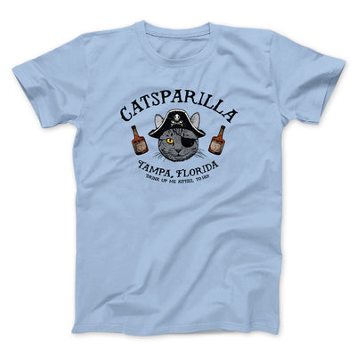 Catsparilla Men/Unisex T-Shirt Heather Ice Blue | Funny Shirt from Famous In Real Life