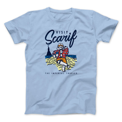 Visit Scarif Funny Movie Men/Unisex T-Shirt Heather Ice Blue | Funny Shirt from Famous In Real Life