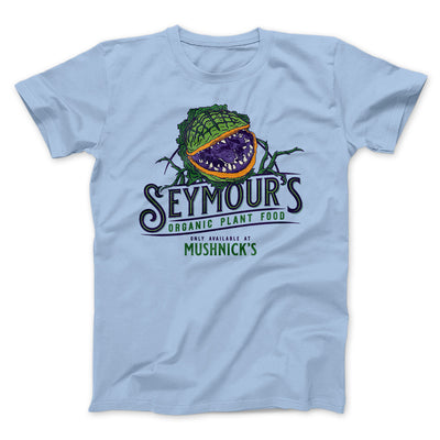 Seymour's Plant Food Funny Movie Men/Unisex T-Shirt Heather Ice Blue | Funny Shirt from Famous In Real Life